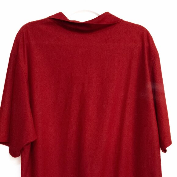 Red Air Force Polo Gear for Sports Shirt Size XXL Short Sleeve Polyester Blend M - Picture 8 of 8